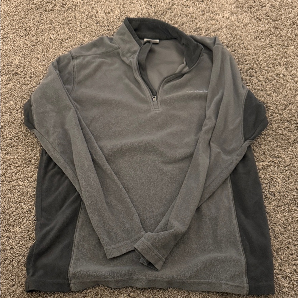 Columbia Charcoal Quarter-Zip Fleece